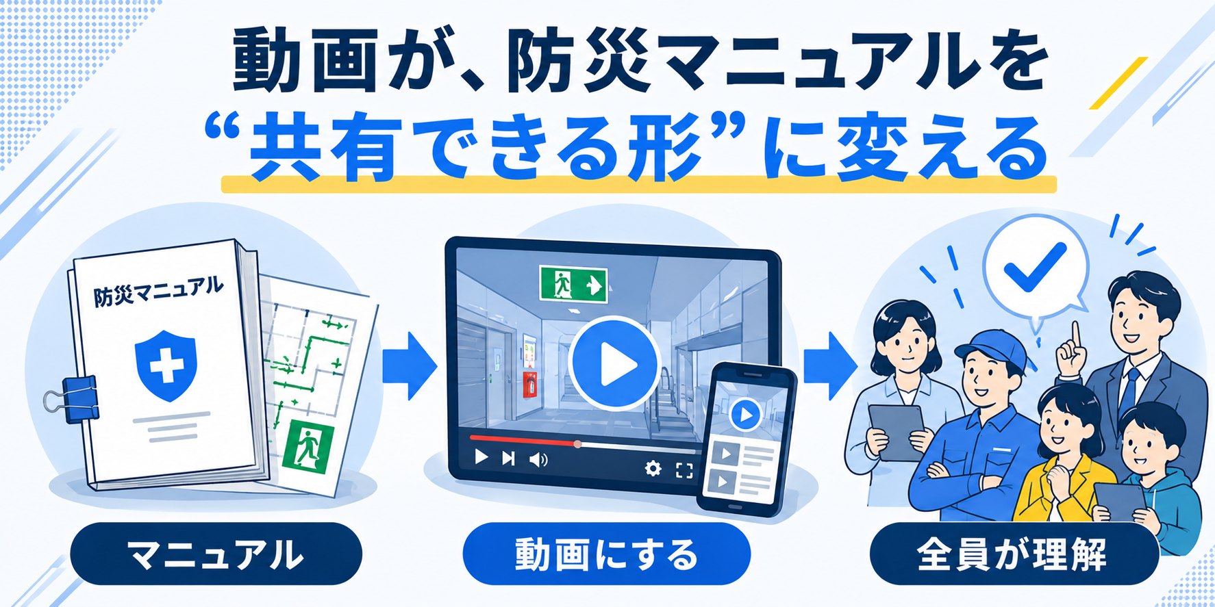 動画が、防災マニュアルを“共有できる形”に変える
