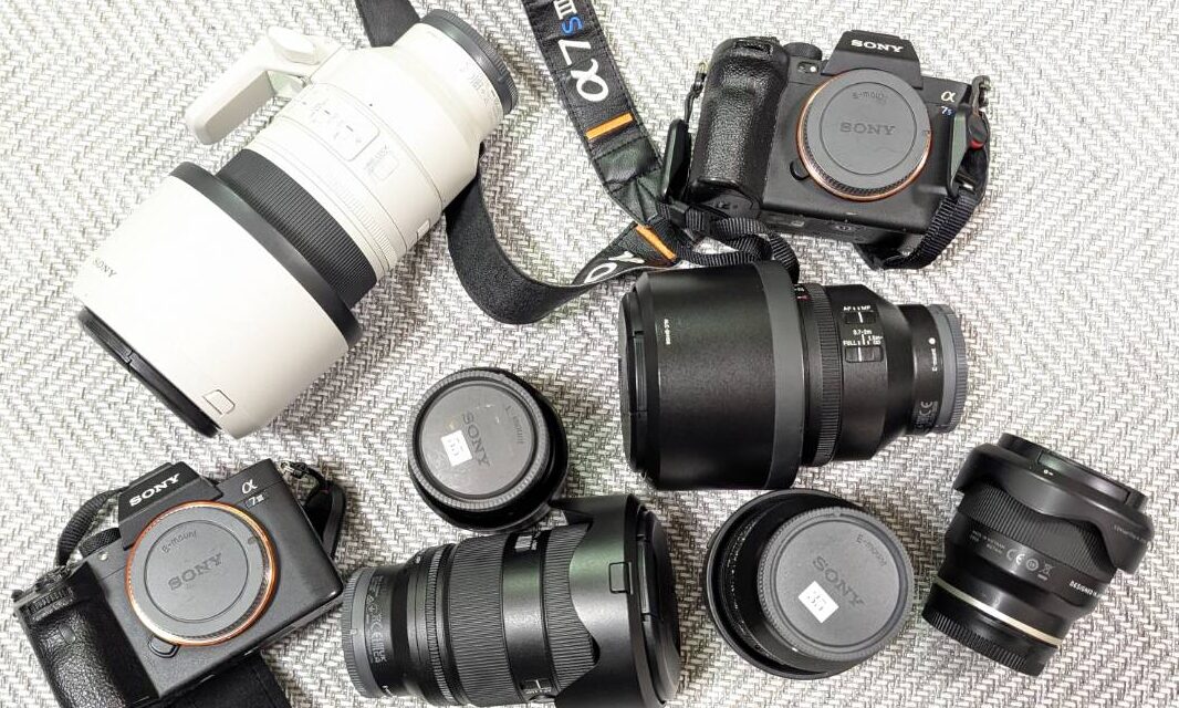 撮影の合間で機材メンテナンスへ